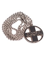 Cross Pendant Designer Necklace - Silber