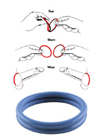 Cock Ring - Rudy-Rings Blue