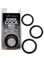 Manbound Rubber Cock Ring 3 Pack