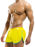 Double Boxershort - Yellow/Aqua
