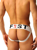Fist Logo Jock - White