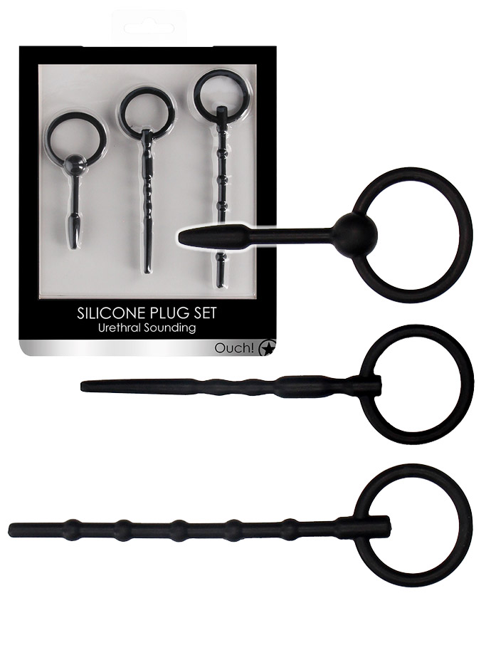 OUCH! Silicone Plug Set - Urethral Sounding Small