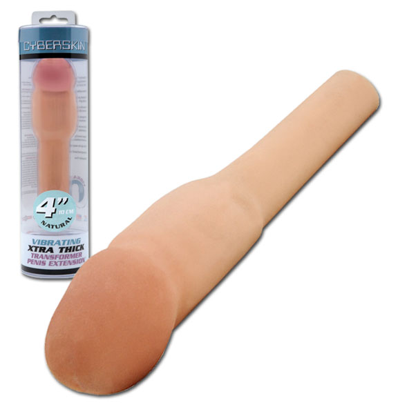 CyberSkin 4 inch Vibrating Penis Extension