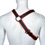 Gladiator Leder Harness Y-Style - Schwarz/Rot