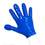 Finger-Fuck Textured Glove - Blue